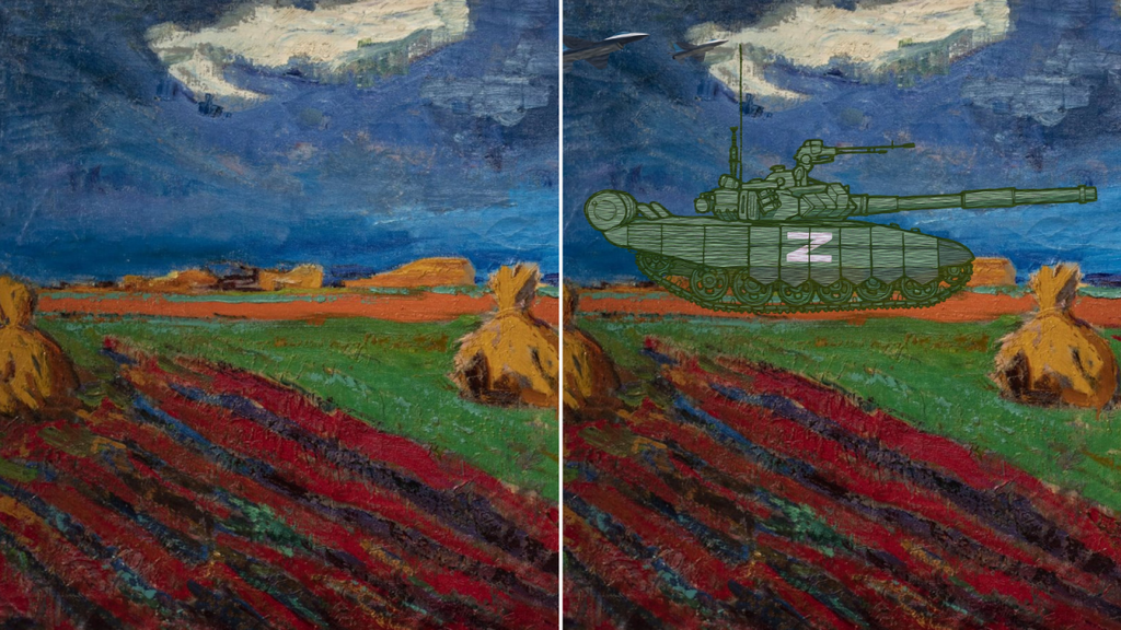 Ukraine alters classic art to reflect horror of Russia's invasion