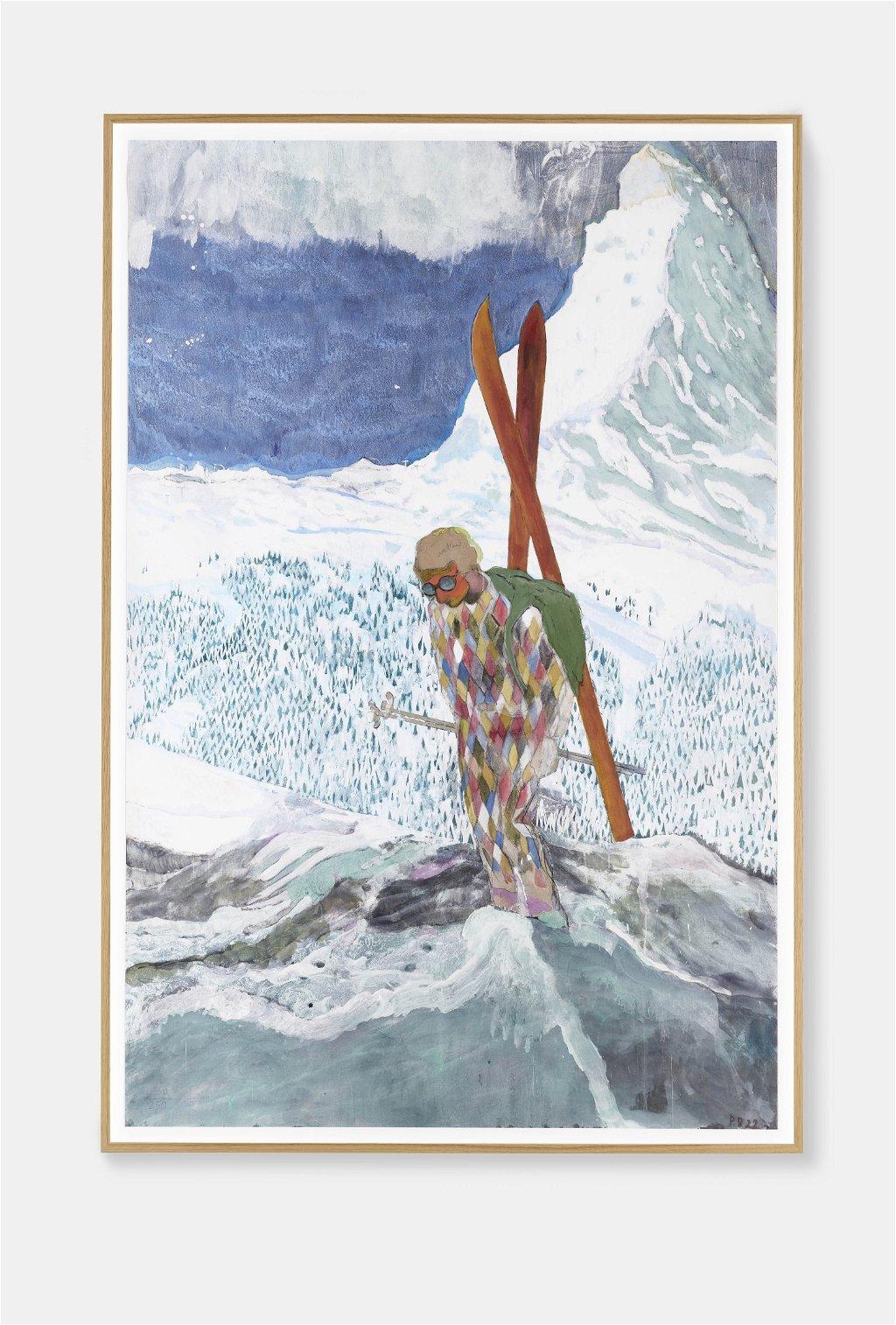 Alpinist by Peter Doig sold for $13,900. Image courtesy of Phillips