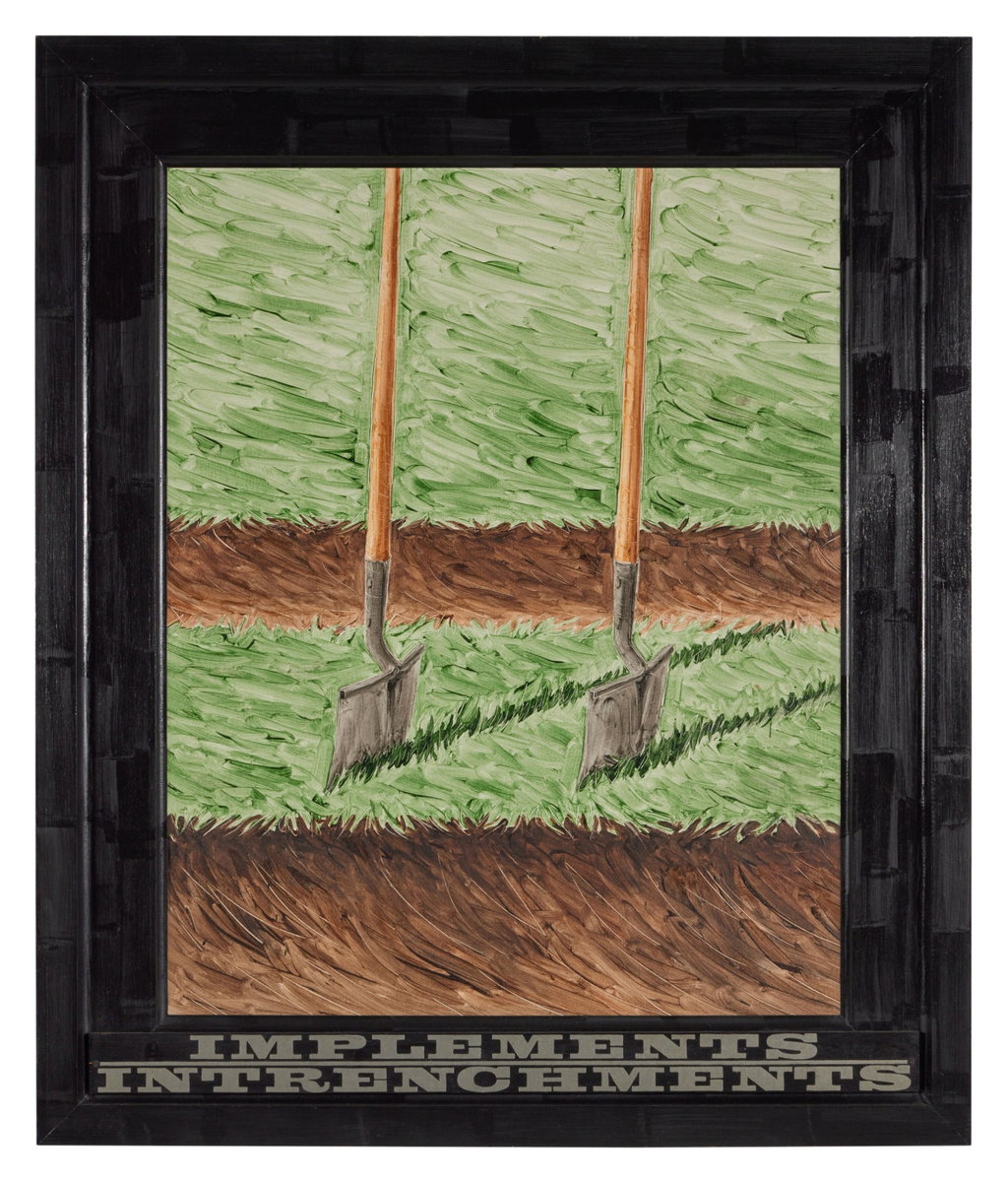 Implements / Intrenchments by Neil Jenney estimated at $100,000 (low) to $150,000 (high). Image courtesy of Sotheby's