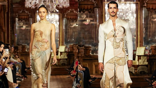 Kolkata's Kalighat paintings find a new canvas in Anamika Khanna's couture