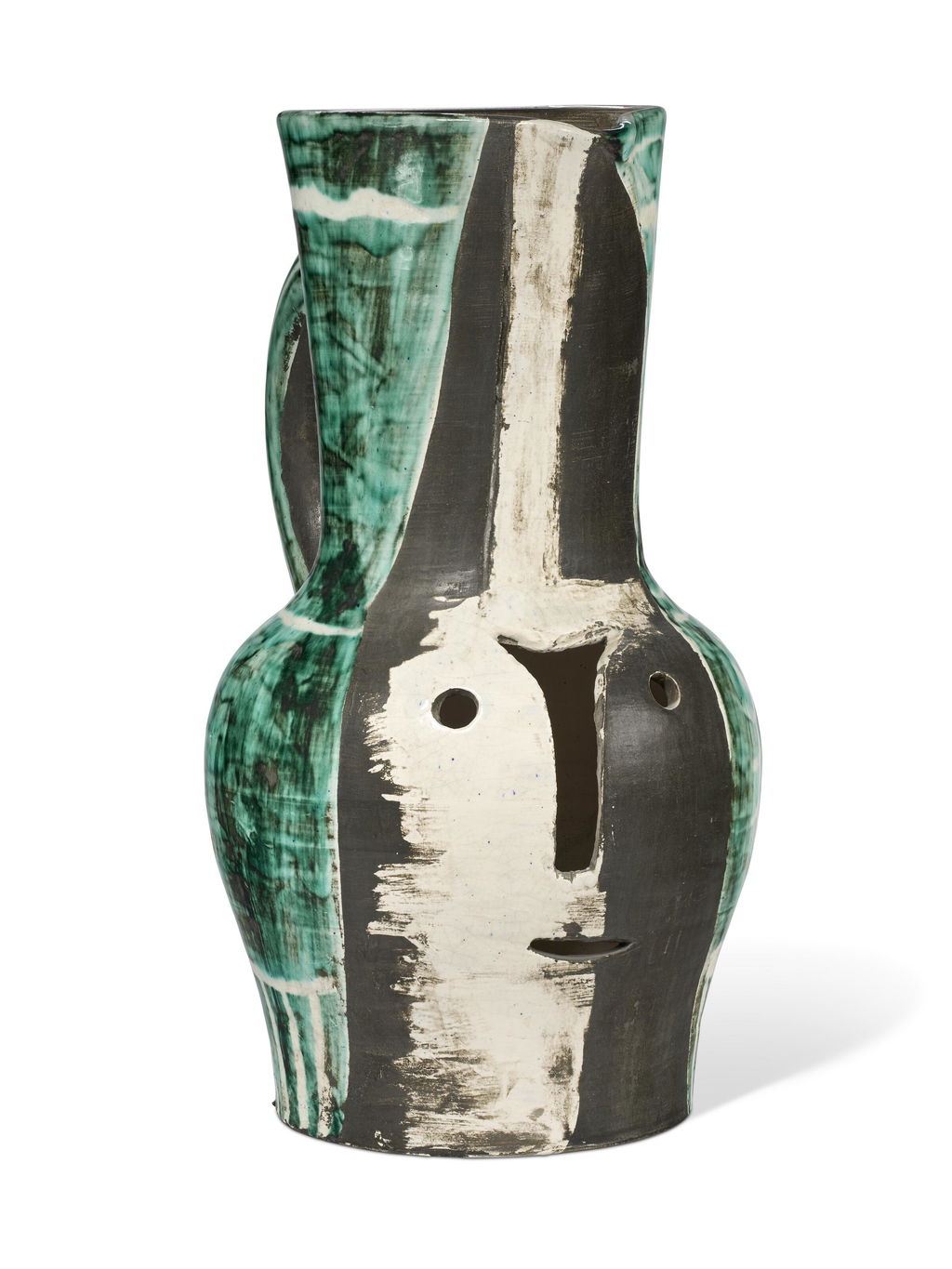 Pichet à lampe (Visage découpé). Image courtesy of Christie's