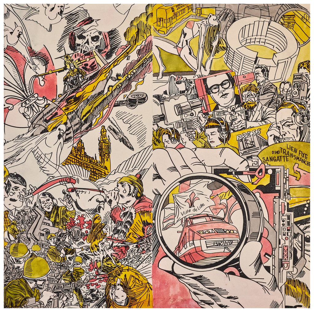 Untitled by Gudmundur Erro sold for $4,771 (412% above estimate). Image courtesy of Artcurial