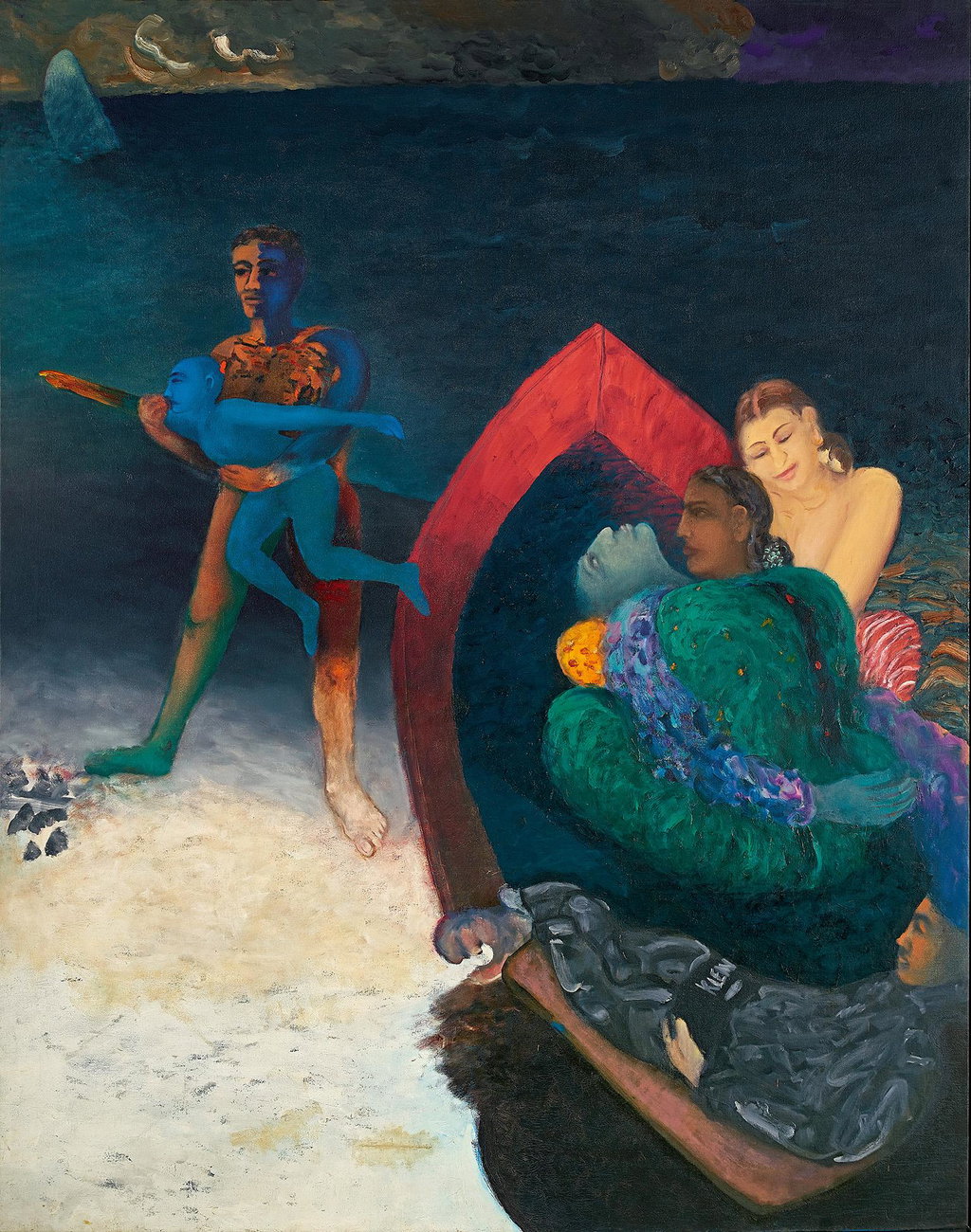 Ship Aground (1988). Sold for $292,900 in 2025. Image courtesy of Pundole's