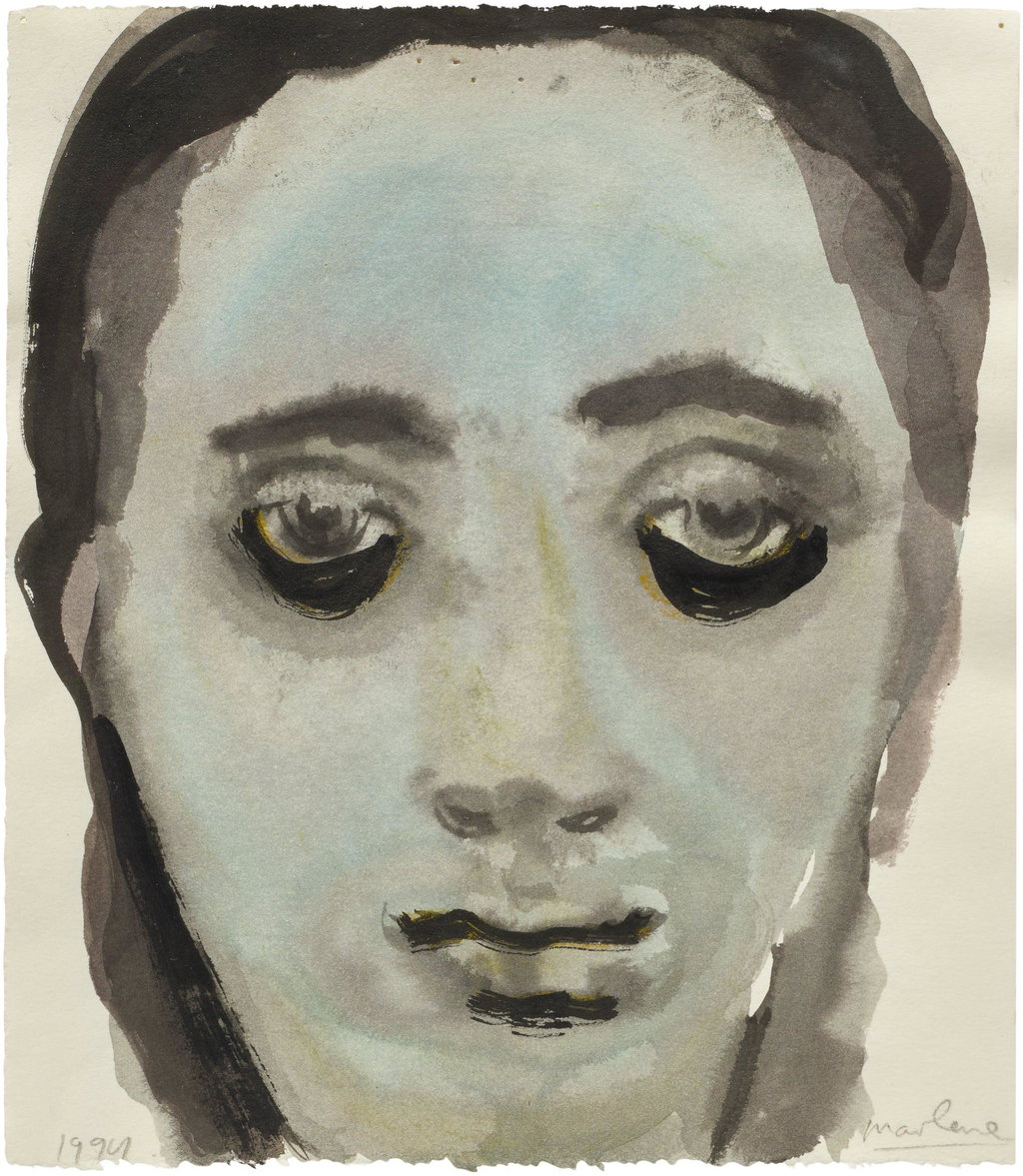 Untitled by Marlene Dumas sold for $36,100. Image courtesy of Phillips