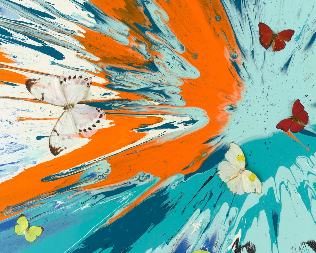 Beautiful Wellbeing and Good Fortune Painting (with Butterflies) 4