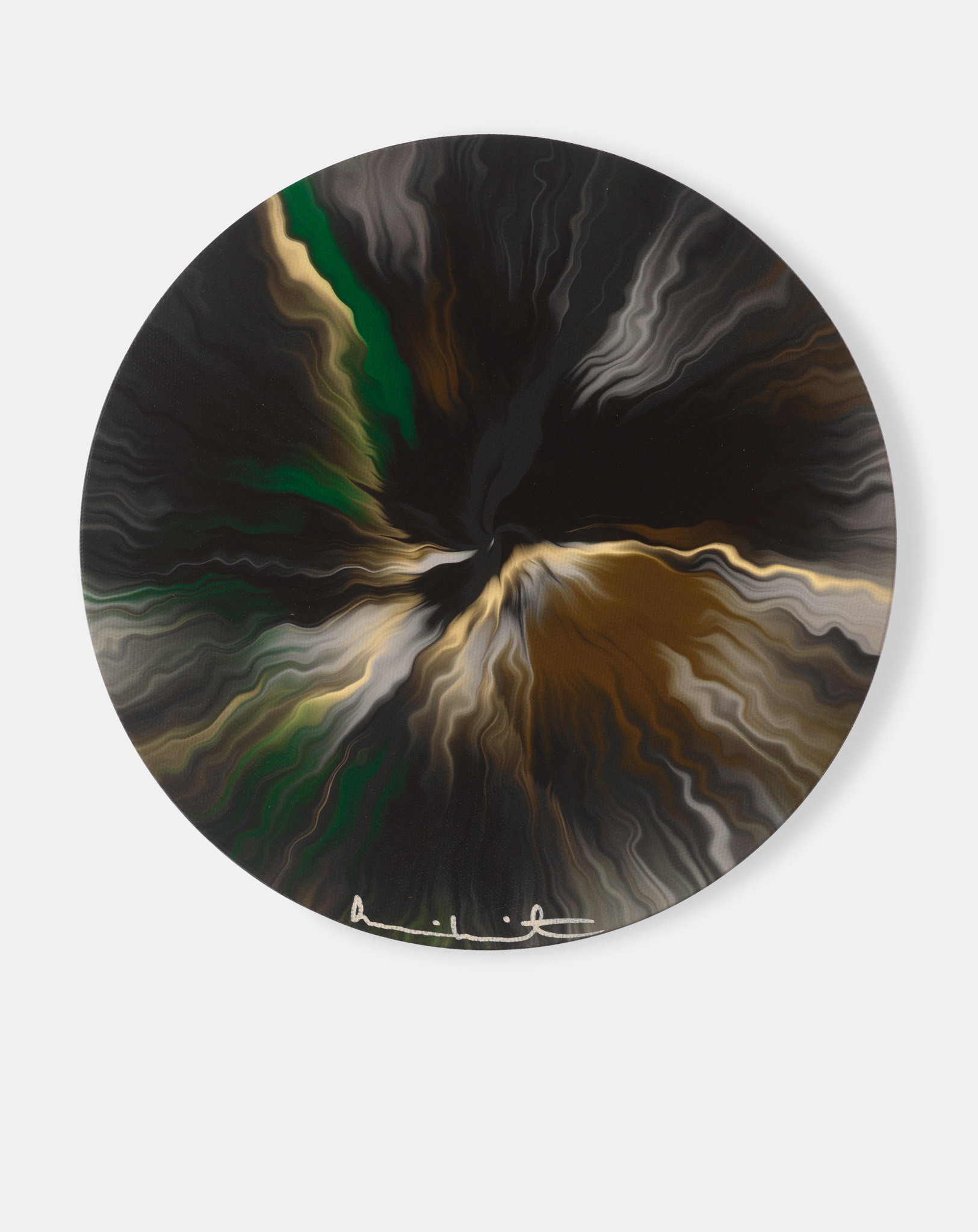 Beautiful, Coldly-Suggested Bursting River Painting image #1 main image