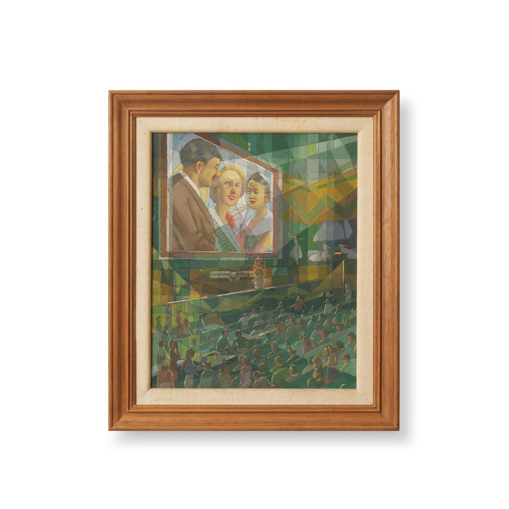 The Cinema by Herbert Badham sold for $106,400. Image courtesy of Bonhams