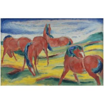 Weidende Pferde III (Grazing horses III). Image courtesy of Sotheby's