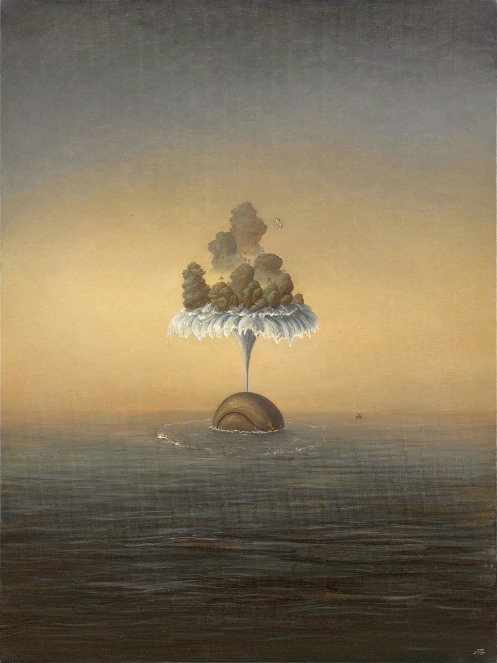 Whale Spout by Wang Fanseng sold for $106,100 (593% above estimate). Image courtesy of Sotheby's