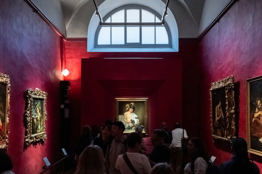 In Uffizi, rain pours down case containing Caravaggio’s Bacchus