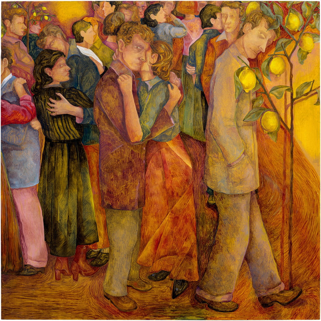 Yellow Nights by Eva Helene Pade sold for $222,600 (460% above estimate). Image courtesy of Phillips