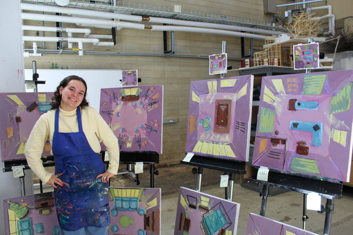 Charlotte Schwartz '26 depicts OCD through art