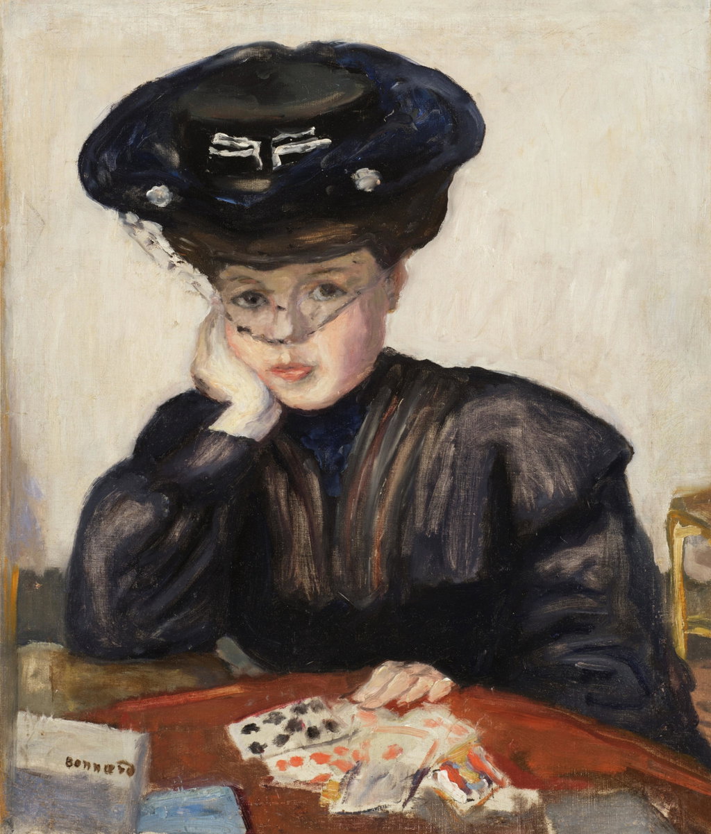 Femme faisant une réussite by Pierre Bonnard sold for $929,000. Image courtesy of Sotheby's