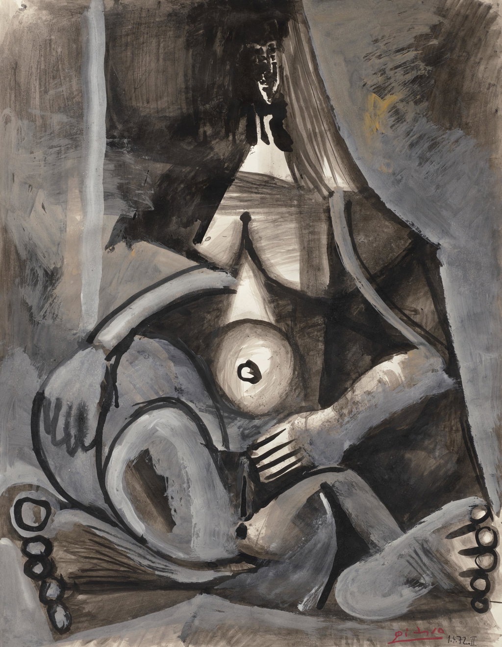 Nu assis. Image courtesy of Christie's