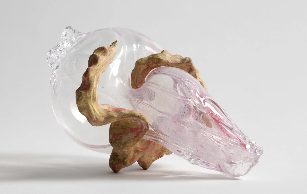 Karlīna Mežecka: Leave me where I lay at Polina Berlin Gallery. Image copyright the artist, courtesy of the gallery.