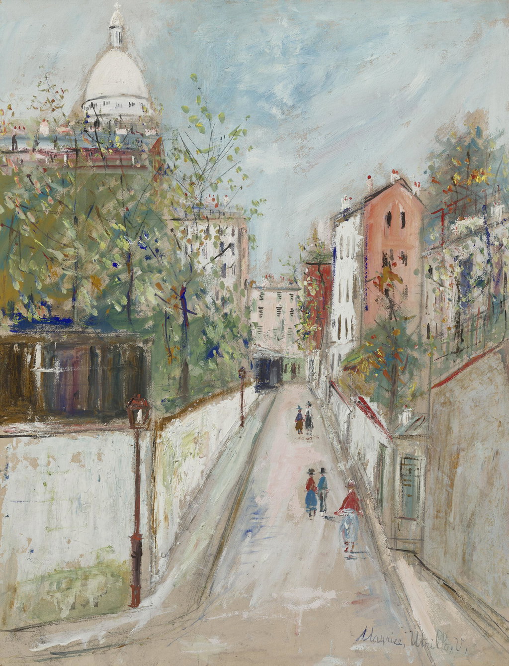 Rue Norvins à Montmartre. Image courtesy of Christie's
