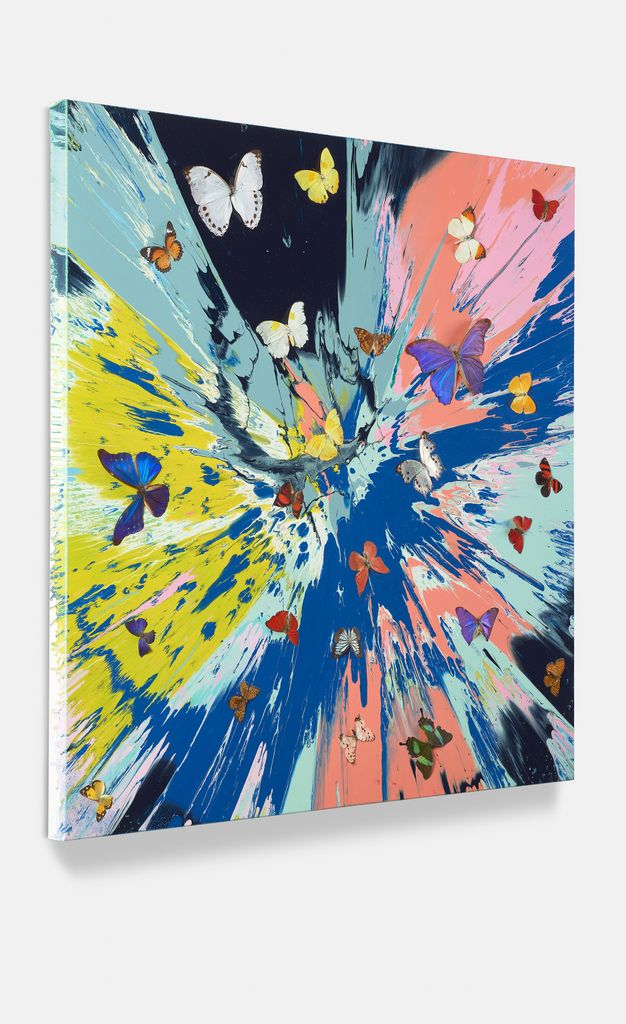 Beautiful Makes the World Go Round Painting (with Butterflies) 2