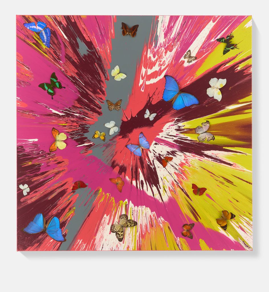 Beautiful Another Drink of French Red Wine Painting (with Butterflies) 1 main image