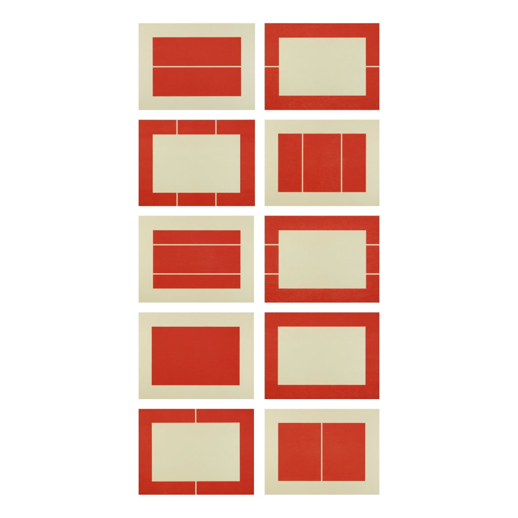 Untitled (Schellmann 157-166) by Donald Judd sold for $307,200. Image courtesy of Sotheby's
