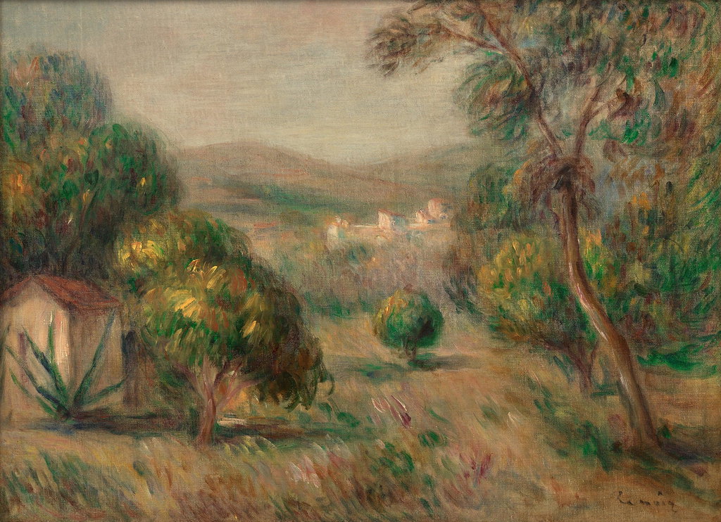 Paysage aux oliviers by Pierre-Auguste Renoir sold for $626,400. Image courtesy of Phillips