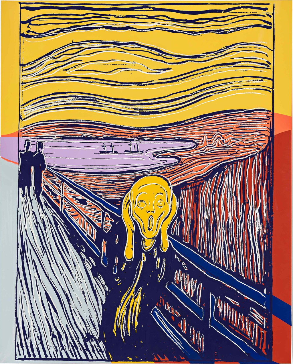 The Scream (After Munch) by Andy Warhol sold for $597,300. Image courtesy of Sotheby's