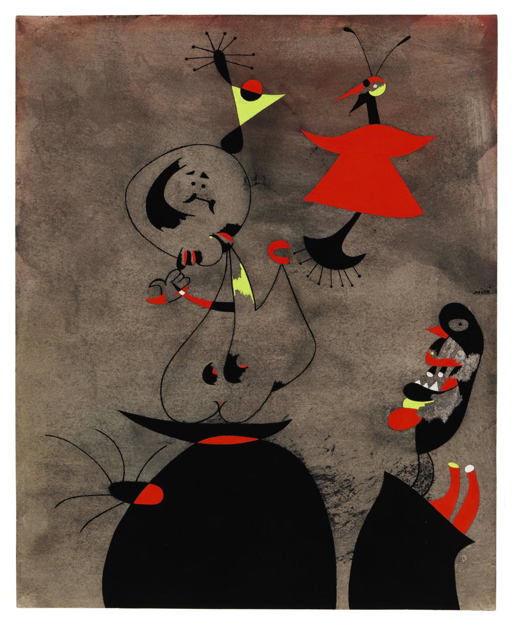 Dormeurs réveillés par un oiseau. Image courtesy of Sotheby's