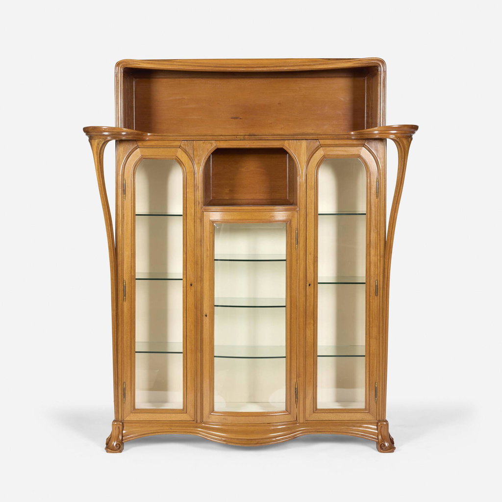 Large Nenuphars cabinet by Louis Majorelle sold for $30,700 (924% above estimate). Image courtesy of Rago Arts & Auction Center