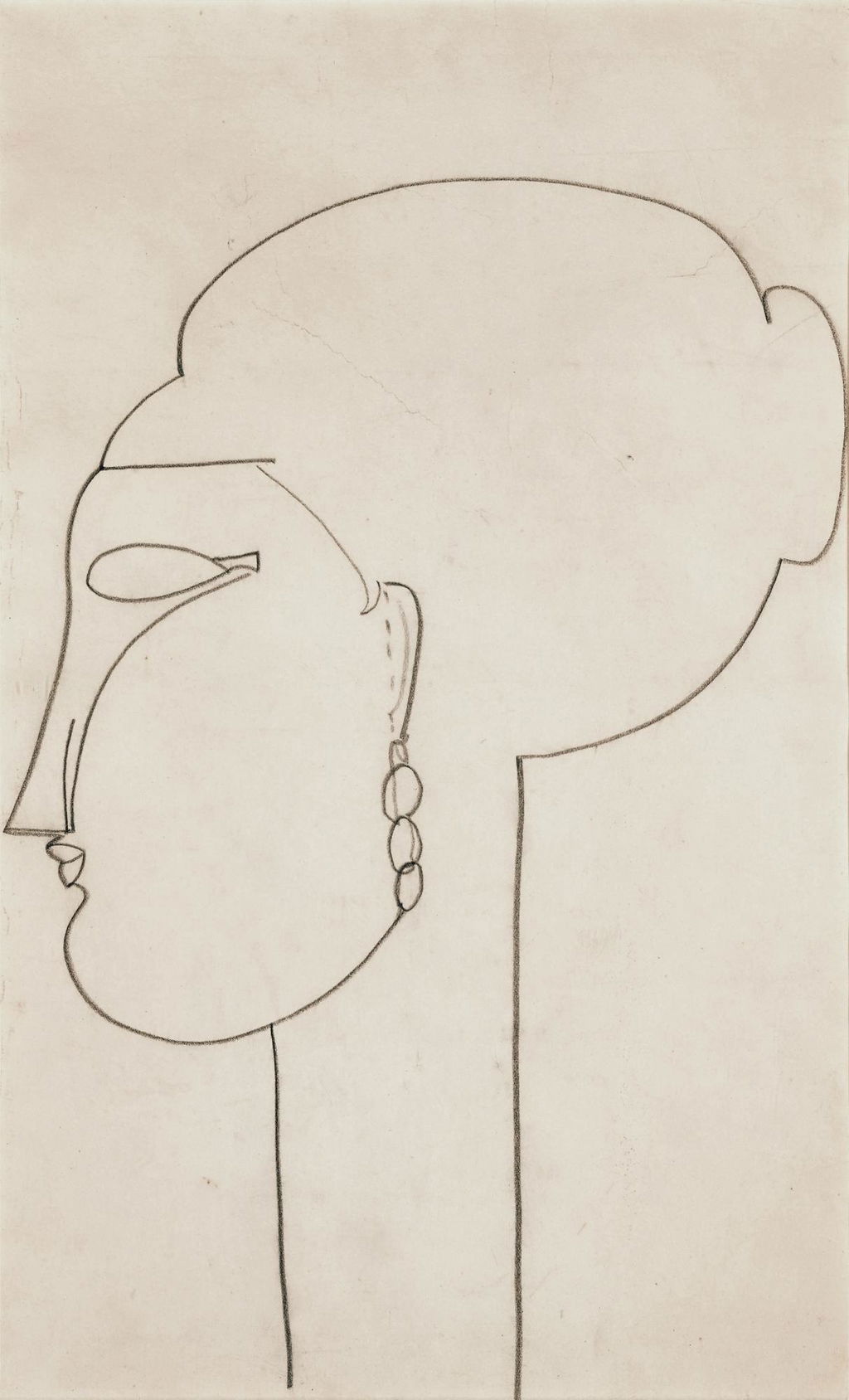 Tête de profil. Image courtesy of Sotheby's