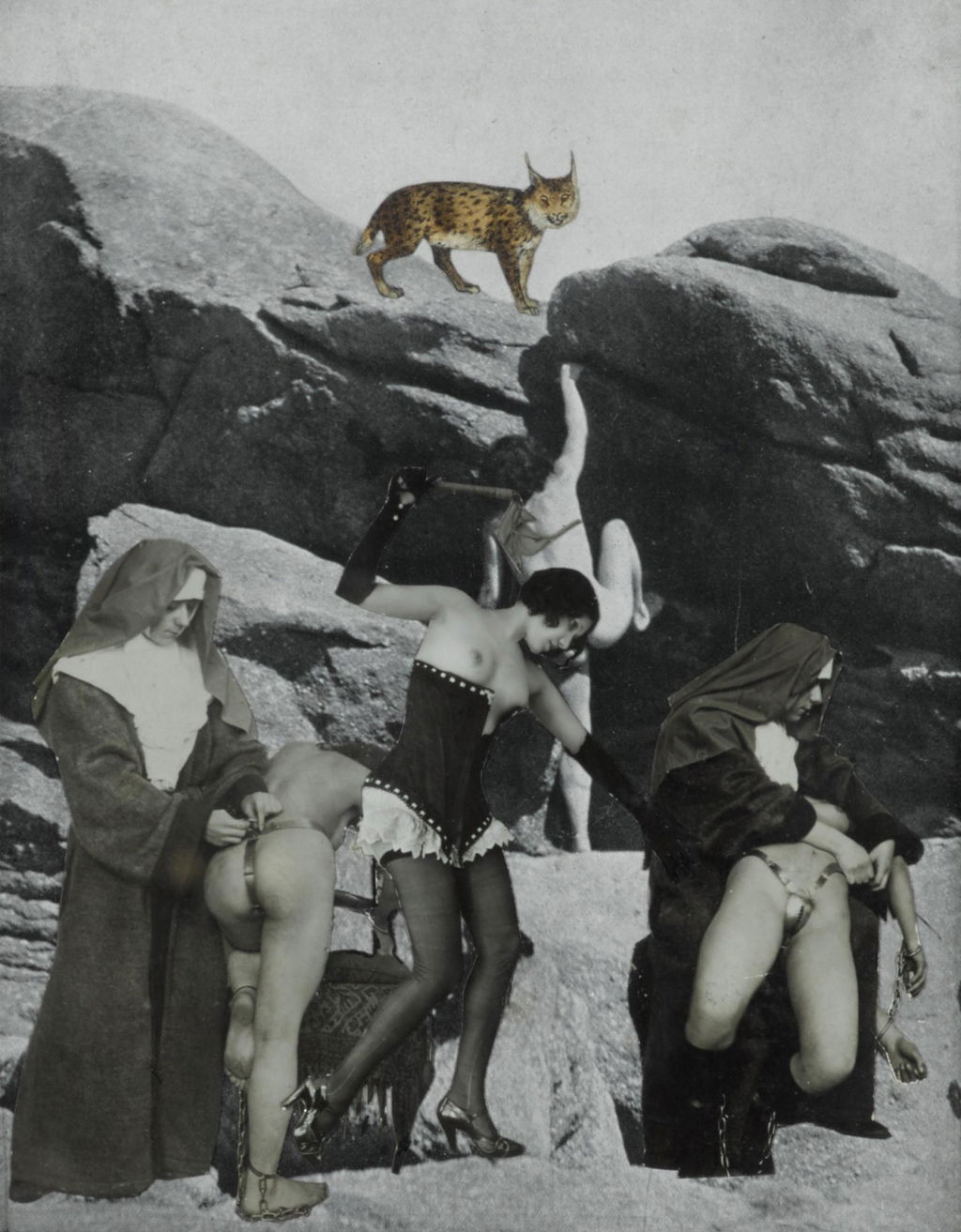 "Il faut bien oublier," dit le lynx rendu à liberté by Georges Hugnet sold for $38,100.
Image courtesy of Sotheby's, Online