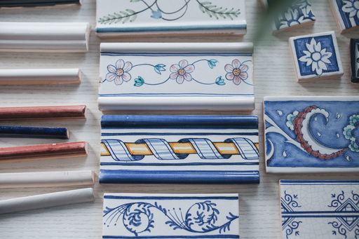 50 Years of Hand-Painted Tiles by Douglas Watson