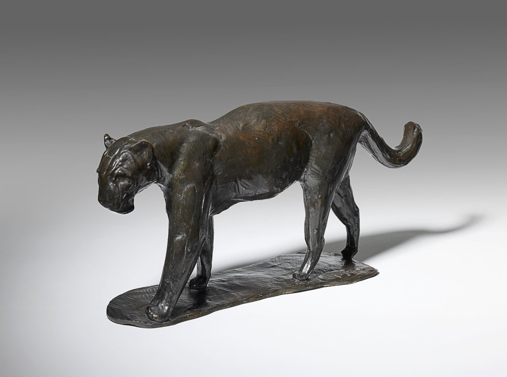 Little Walking Jaguar by Rembrandt Bugatti estimated at $235,200 (low) to $352,900 (high). Image courtesy of Christie's