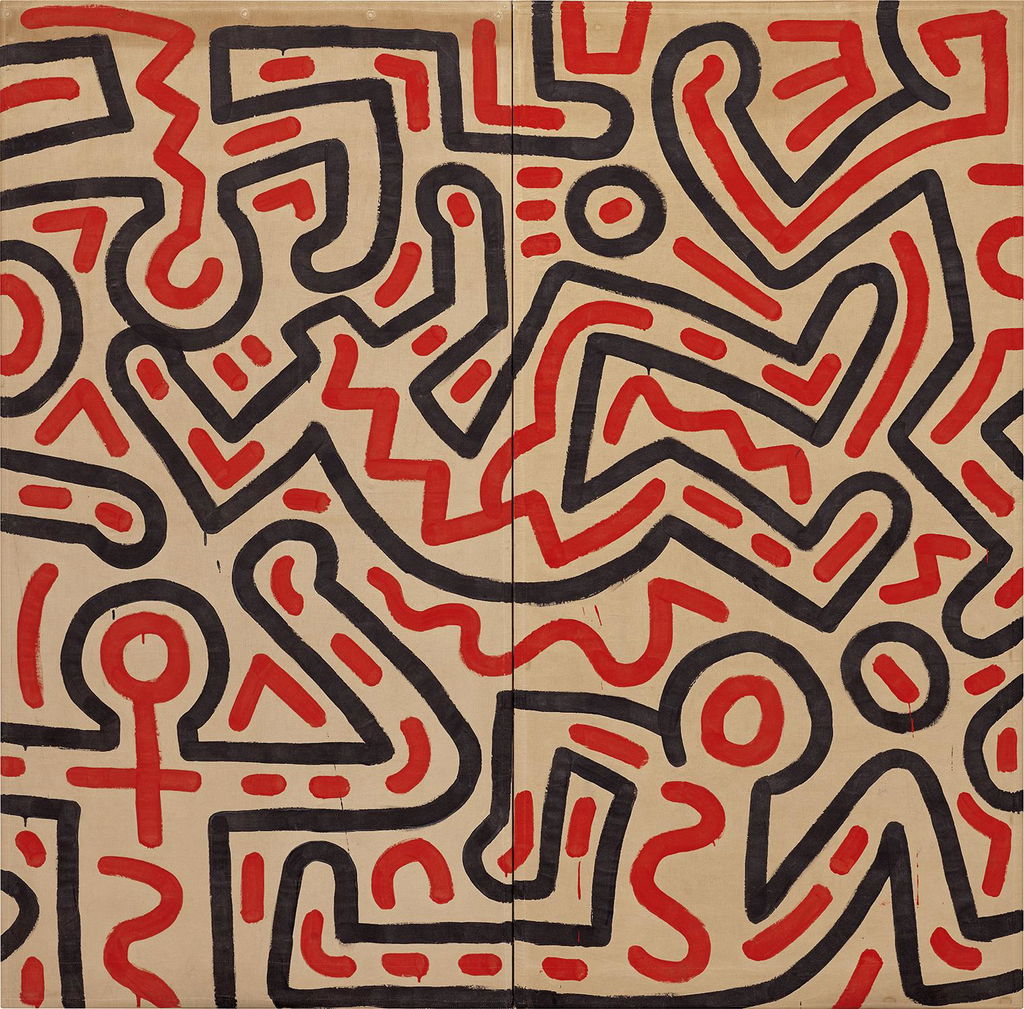 Untitled by Keith Haring sold for $698,500.
Image courtesy of Phillips