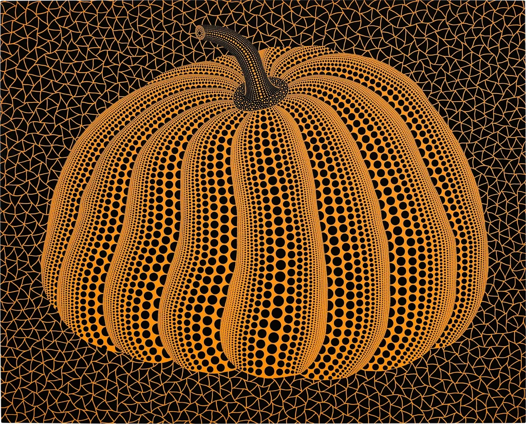 PUMPKIN (TWPOT) by Yayoi Kusama sold for $7.74m. Image courtesy of Sotheby's