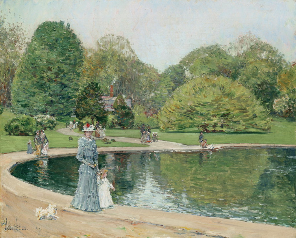 Central Park by Childe Hassam sold for $1.91m. Image courtesy of Christie's