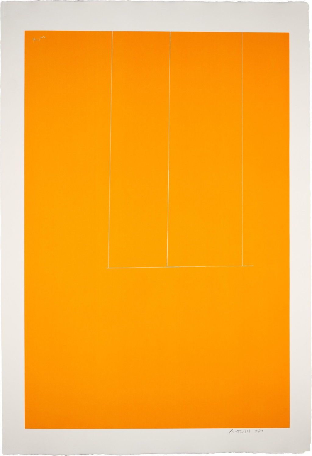 Untitled, from London Series I by Robert Motherwell sold for $10,300 (667% above estimate). Image courtesy of Sotheby's
