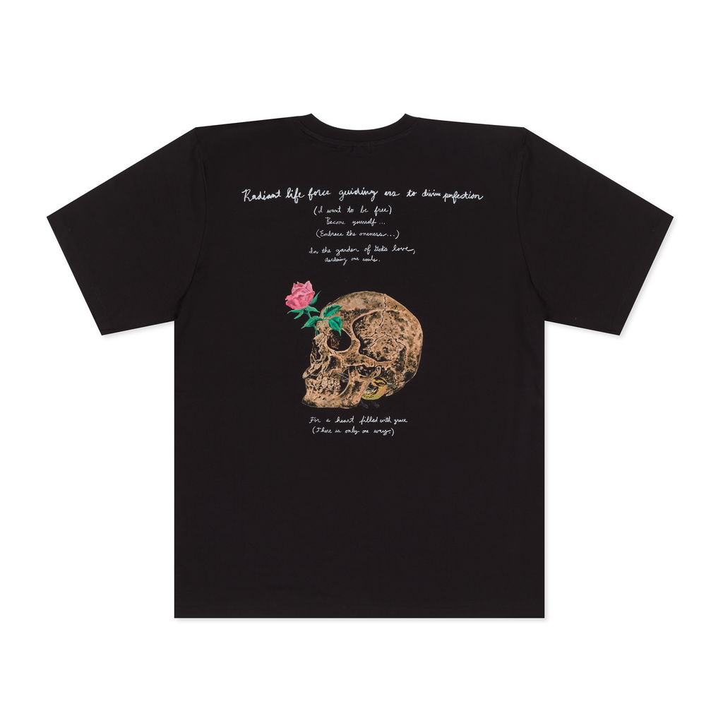 Radiant life force guiding us to divine perfection T-shirt (reverse) image #1 main image