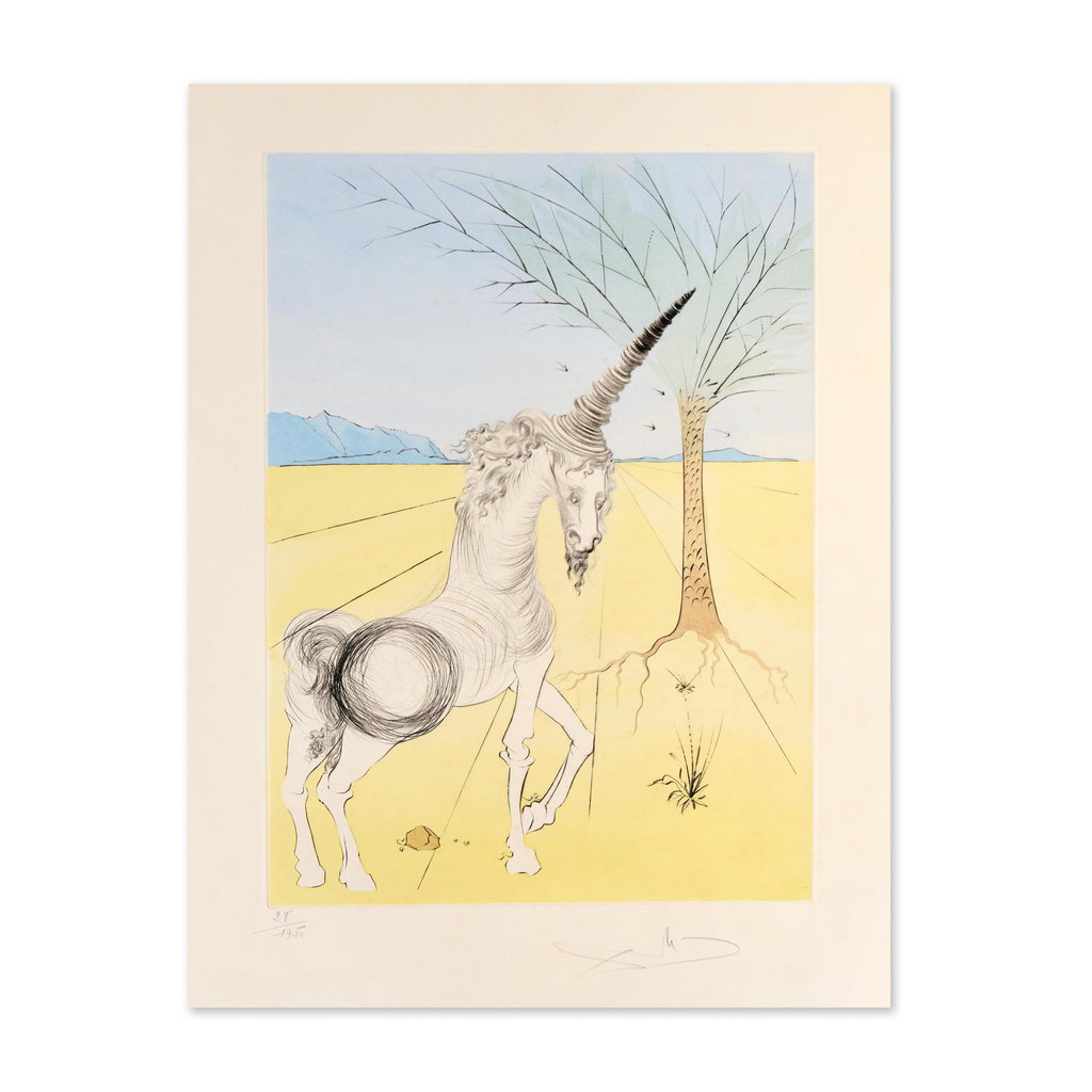 The Twelve Tribes of Israel by Salvador Dali sold for $13,500. Image courtesy of Bonhams Cornette de Saint Cyr