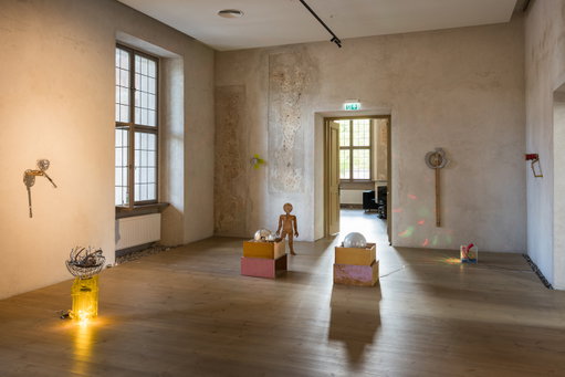 Photo reportage from the exhibition 'Housekeeping in a Dangerous Time' at the Sapieha Palace