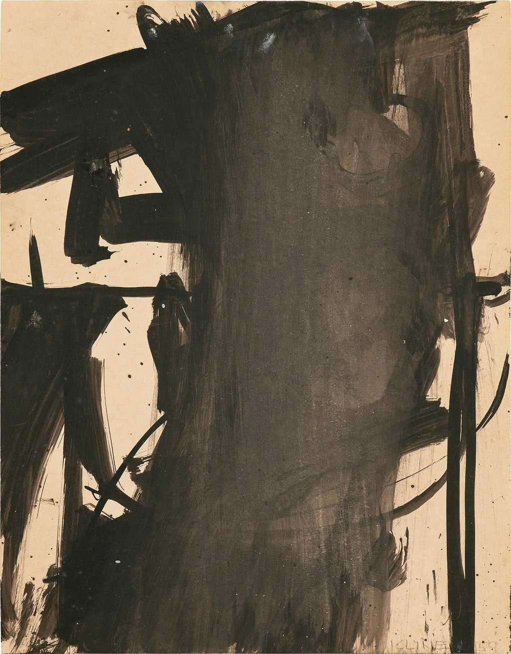 Untitled (Study for Charcoal, Black and Tan). Image courtesy of Phillips
