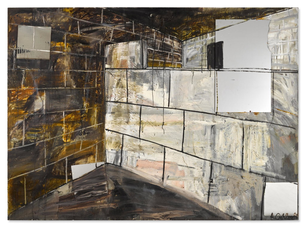 Ohne Titel by Albert Oehlen estimated at $397,400 (low) to $529,900 (high). Image courtesy of Sotheby's