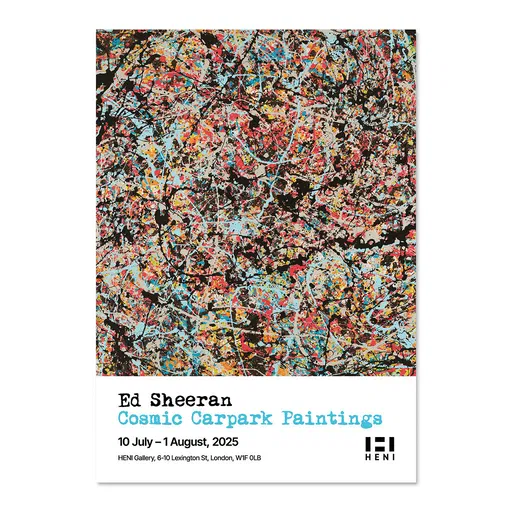 Ed Sheeran - Cosmic Carpark Paintings Poster: Galaxy Dust