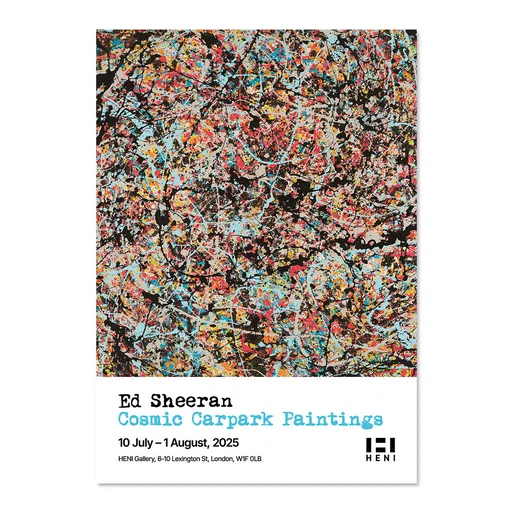 Ed Sheeran - Cosmic Carpark Paintings Poster: Galaxy Dust