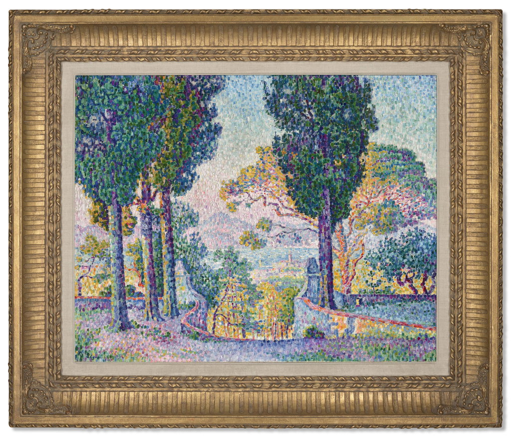 Sainte-Anne (Saint-Tropez) by Paul Signac estimated at $5.96m (low) to $8.61m (high). Image courtesy of Christie's