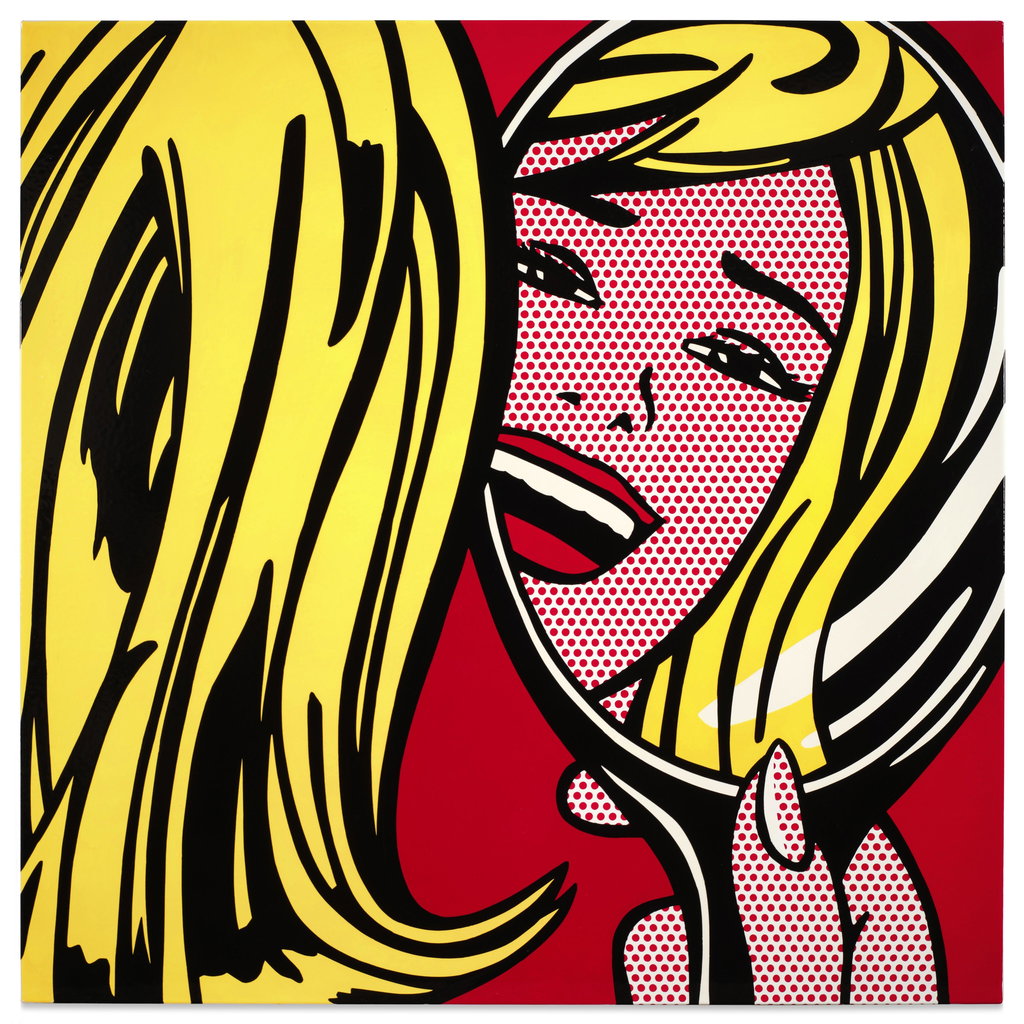Girl in Mirror by Roy Lichtenstein sold for $6.22m. Image courtesy of Sotheby's