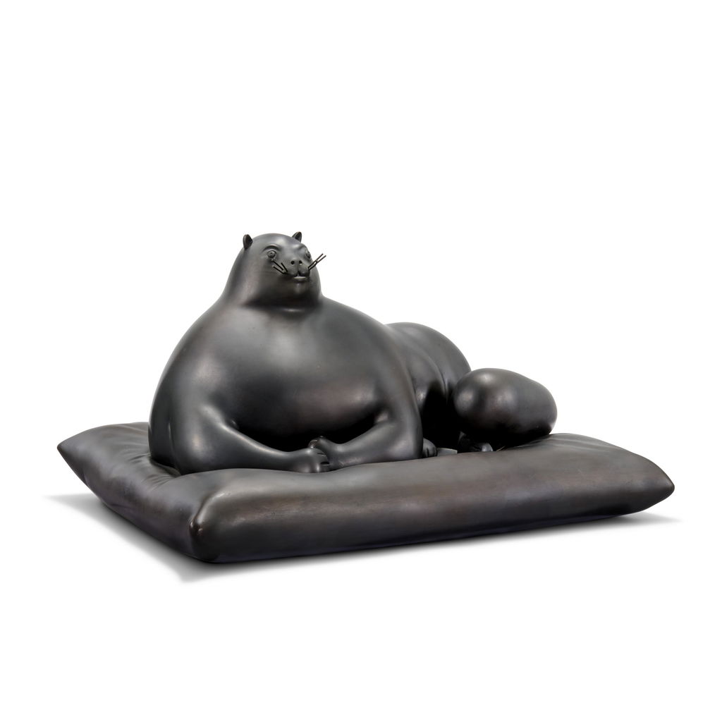 Cat by Fernando Botero sold for $627,800. Image courtesy of Christie's