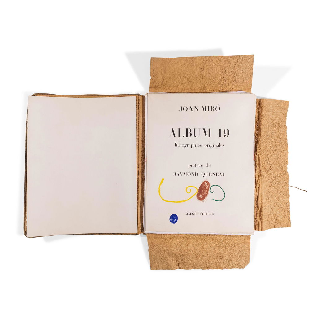 Album 19 by Joan Miro sold for $36,900. Image courtesy of Bonhams Cornette de Saint Cyr