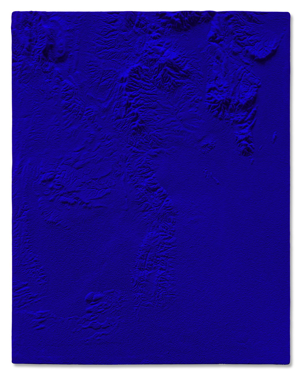 Relief Planetaire Terre (Marseille, Aix), (RP 24) by Yves Klein sold for $1.82m.
Image courtesy of Christie's