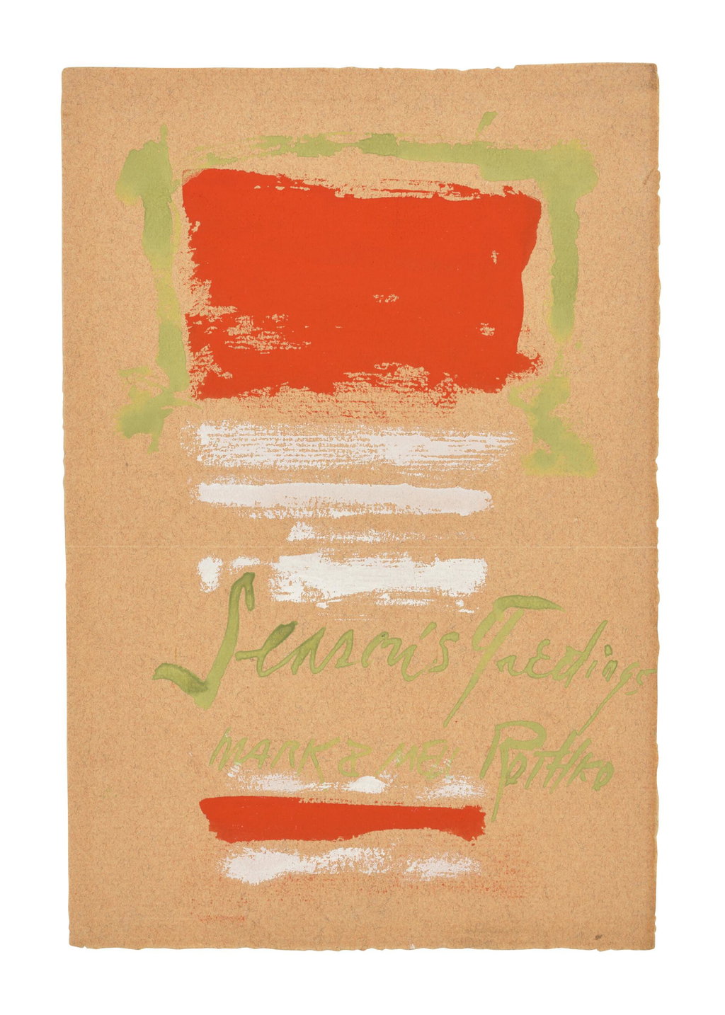Untitled (Season's Greetings). Image courtesy of Christie's