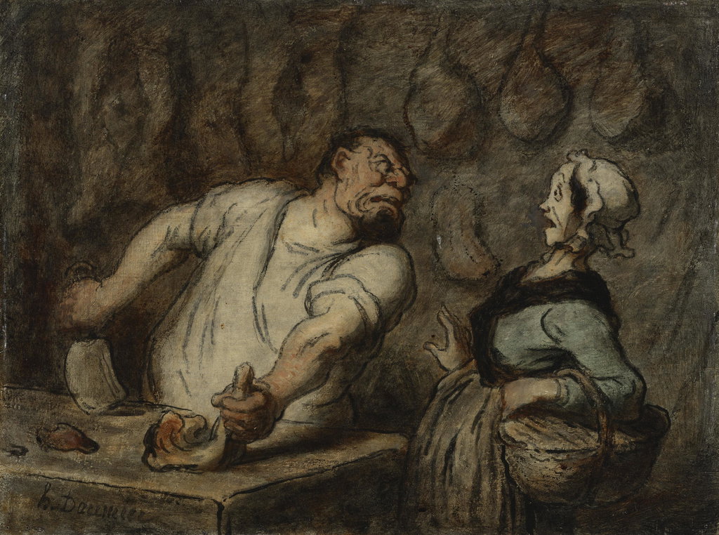 The Butcher, Montmartre Market, also known as The Butcher, The Butcher of Montmartre, or The Butcher at His Stall. Image courtesy of Christie's