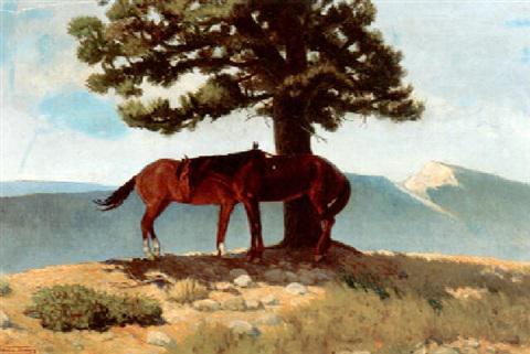 All's fine (Undated). Sold for $39,000 in 1997. Image courtesy of The Coeur d`Alene Art Auction